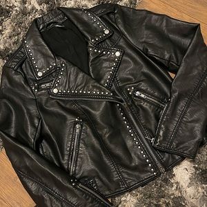 Free People Vegan Leather Jacket